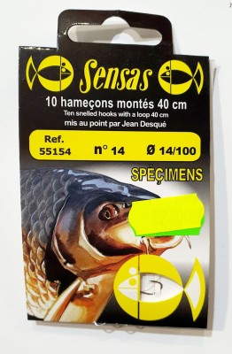 PRZYPONY SENSAS SPECIMENS #14 0.14mm/40CM (op. 10szt) [55154] 