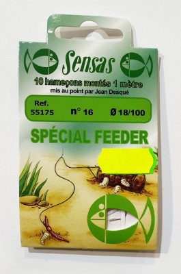 PRZYPONY SENSAS SPECIAL FEEDER #16 0.18mm/100CM (op. 10szt) [55175] 