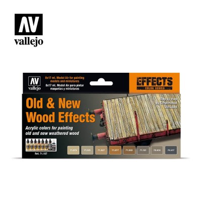VALLEJO 71187 Old & New Wood Effects [PAINT SET]