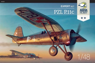 ARMA HOBBY 40001 1:48 PZL P.11c Expert Set
