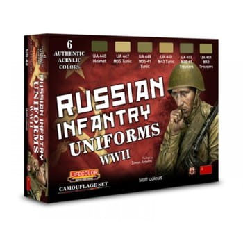 LIFECOLOR CS42 Russian Uniforms WWII [PAINT SET]