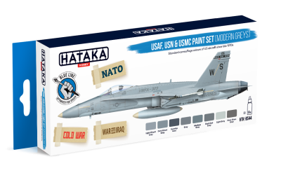 HATAKA BS44 USAF, USN & USMC (modern greys) [PAINT SET]