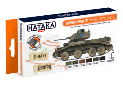 HATAKA CS22 British AFV (WW2 European colours) [PAINT SET]