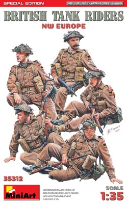 MINIART 35312 1:35 BRITISH TANK RIDERS. NW EUROPE [LIMITED EDITION]