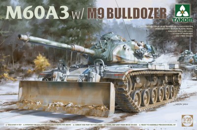 TAKOM 2137 1:35 American M60A3 w/M9 Bulldozer