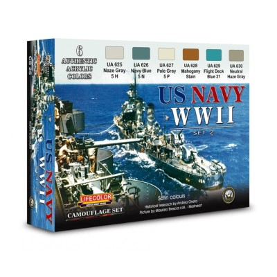 LIFECOLOR CS25 U.S. Navy WWII Set 2 [PAINT SET]