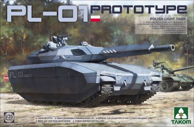 TAKOM 2127 1:35 Polish PL-01 Prototype light tank