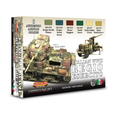 LIFECOLOR CS08 Italian Army WWII Regio Esercito Set [PAINT SET]