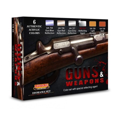 LIFECOLOR CS26 Guns and Weapons Set [PAINT SET]