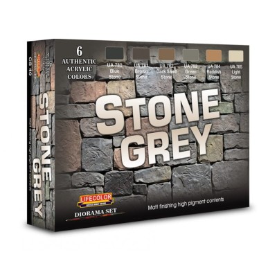 LIFECOLOR CS40 Stone Grey [PAINT SET]