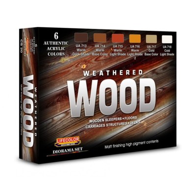 LIFECOLOR CS20 Weathered Wood [PAINT SET]