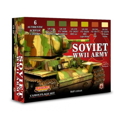 LIFECOLOR CS23 Soviet WWII Army Set [PAINT SET]