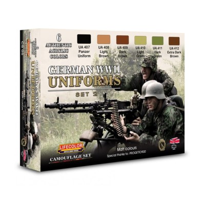 LIFECOLOR CS05 German WWII Uniforms Set 2 [PAINT SET]