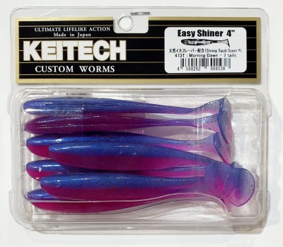 KEITECH EASY SHINER 4" (10cm) #473 Morning Dawn opak. -7szt. 
