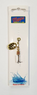 BŁYSTKA MEPPS AGLIA DECOREES złota / czarne kropki nr2 (4,5g) #720461