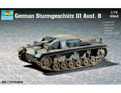 TRUMPETER 07256 1:72 German Sturmgeschutz III Ausf.B
