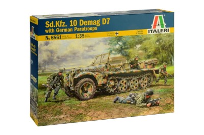 ITALERI 6561 1:35 Sd.Kfz.10 DEMAG D7 with German Paratroops