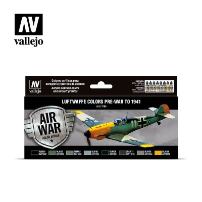 VALLEJO 71165 Luftwaffe colors pre-war to 1941 [PAINT SET]