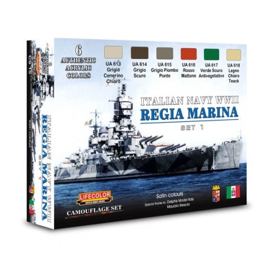 LIFECOLOR CS15 Italian Navy WWII Set [PAINT SET]