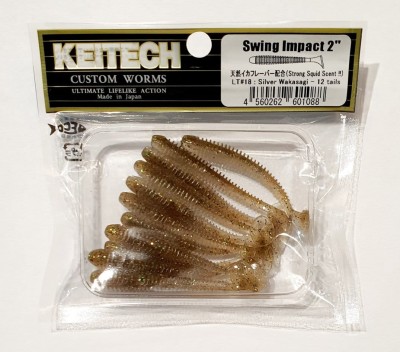 KEITECH SWING IMPACT 2" (5,4cm) LT#18 Silver Wakasagi opak.- 12szt 