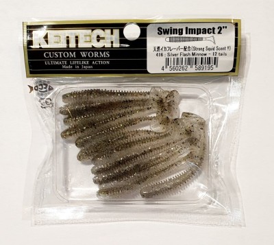 KEITECH SWING IMPACT 2"(5cm) #416T Silver Flash Minnow (op. 12szt)