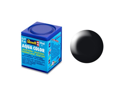 REVELL AQUA 36302 BLACK [SATIN] (RAL9005) 18ml 
