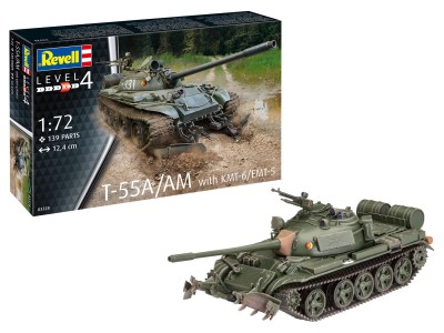 REVELL 03328 1:72 T-55A/AM with KMT-6/EMT-5 (POL)