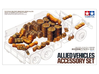 TAMIYA 35229 1:35 Allied Vehicles Accessory Set