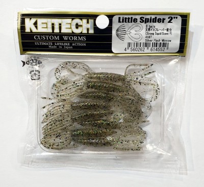 KEITECH LITTLE SPIDER 2"(5,4cm) #416 Silver Flask Minnow - op. 8szt 