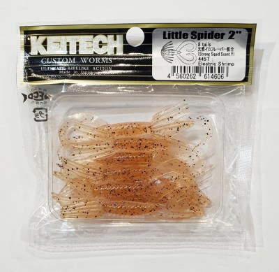 KEITECH LITTLE SPIDER 2"(5,4cm) #445 Electric Shrimp - op. 8szt 