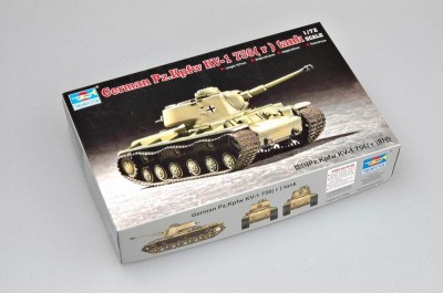 TRUMPETER 07265 1:72 German Pz.Kpfw KV-1 756(r) Tank