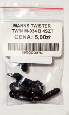 MANNS TWISTER PODWÓJNY OGON M-034 roz: 42mm kol: B op. 4szt 