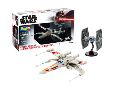 REVELL 06054 STAR WARS X-WING FIGHTER & TIE FIGHTER [MODEL SET]