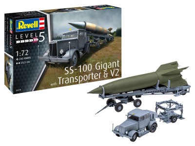REVELL 03310 1:72 SS-100 Gigant + Transporter + V2