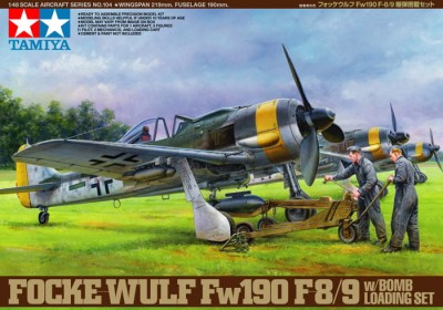Tamiya 61104 1:48 Focke-Wulf Fw190 F-8/9 w/Bomb Loading Set