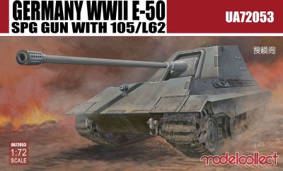 MODELCOLLECT UA72053 1:72 Germany WWII E-50 SPG GUN with 105/L62
