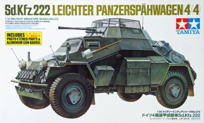 TAMIYA 35270 1:35 Sd.Kfz.222 w/Photo Etched Parts