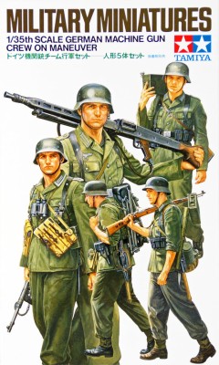 Tamiya 35184 1:35 German Machine Gun Crew On Maneuver