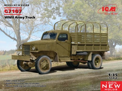 ICM 35593 1:35 Chevrolet G7107 WWII Army Truck (100% new molds)