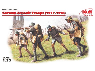 ICM 35291 1:35 German Assault Troops (1917-1918) (4 figures)
