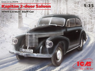 ICM 35476 1:35 Kapitän 2-door Saloon, WWII German Staff Car