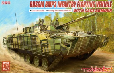 MODELCOLLECT UA72179 1:72 BMP3 INFANTRY FIGHTING VEHICLE WITH CAGE ARMOUR