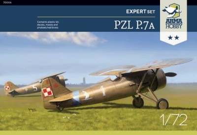 ARMA HOBBY 70006 1:72 PZL P.7a Expert Set z malowaniami przedwojennymi