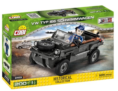 COBI 2403 VW Typ 166 Schwimmwagen (200 klocków + 1 figurka)