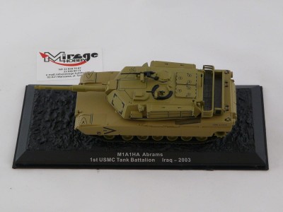 DIE-CAST #02 1:72 M1A1HA ABRAMS  1ST USMC TANK BATTALION IRAQ - 2003