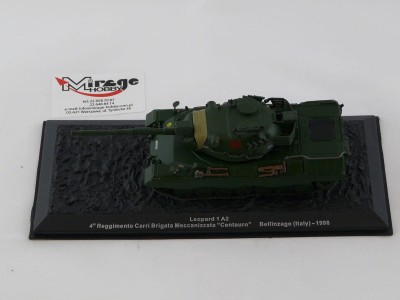 DIE-CAST #23 1:72 LEOPARD 1 A2  4E REGGIMENTO CARRI BRIGATA MECCANIZZATA CENTAURO BELLINZAGO (ITALY) - 1998