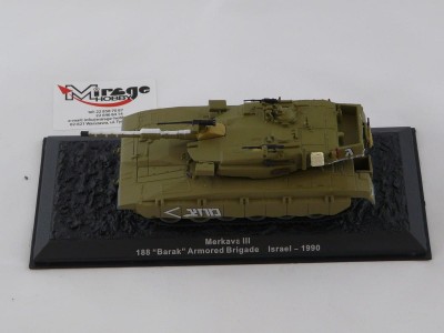 DIE-CAST #28 1:72 MERKAVA III  188 BARAK ARMORED BRIGADE ISRAEL - 1990
