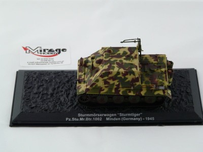 DIE-CAST #37 1:72 STURMMORSERWAGEN STURMTIGER  PZ.STU.MR.BTR.1002 MINDEN (GERMANY) - 1945