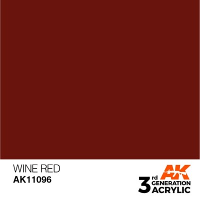 AK 11096 3GA WINE RED (STANDARD) 17ml