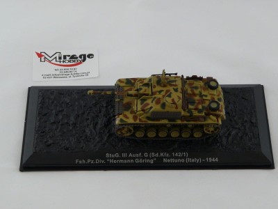 DIE-CAST #41 1:72 STUG. III AUSF. G (SD.KFZ. 142/1)  FSH.PZ.DIV. HERMMAN GORING NETTUNO (ITALY) - 1944
